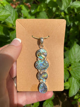 Load image into Gallery viewer, Abalone Shell Pendant .925 Sterling Silver
