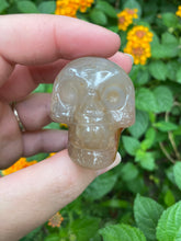 Load image into Gallery viewer, Carnelian Agate Skull With Druzy
