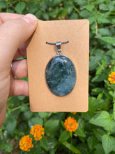 Load image into Gallery viewer, Moss Agate Sterling Silver Pendant
