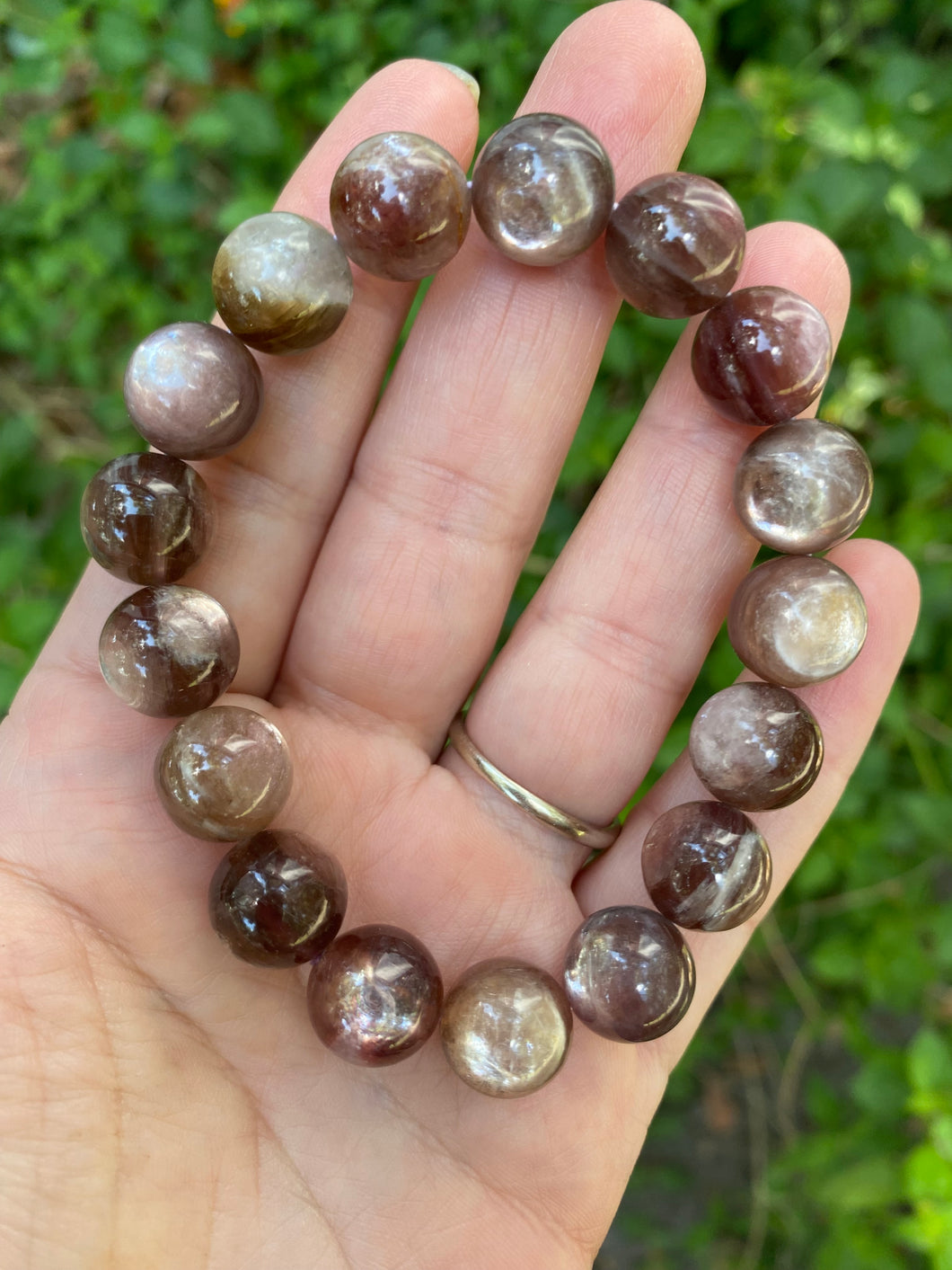 Gem Lepidolite Beaded Bracelet