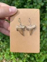 Load image into Gallery viewer, Sterling Silver Otodus Shark Tooth Earrings
