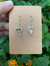 Load image into Gallery viewer, Sterling Silver Faceted Citrine Earrings
