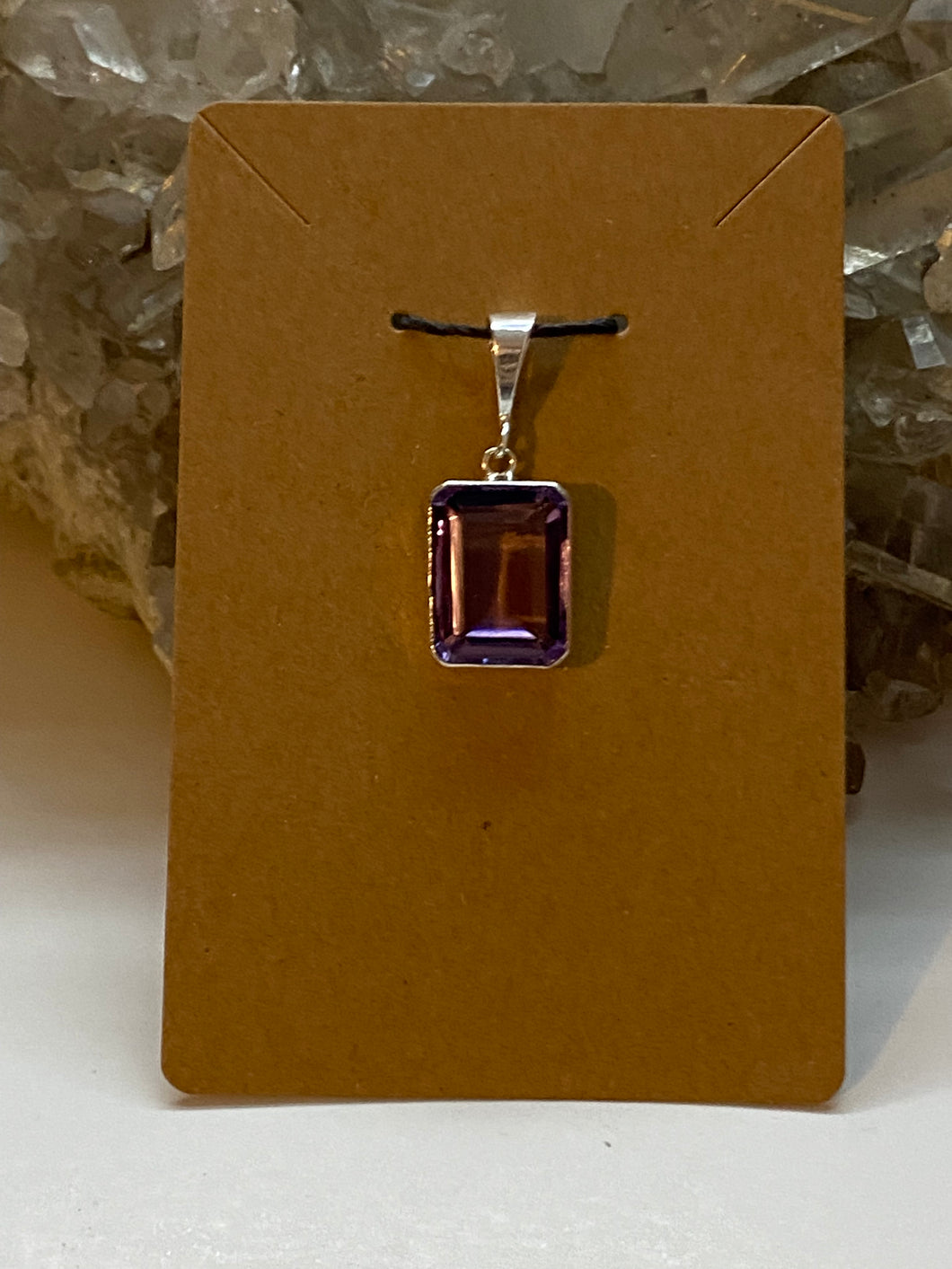 Amethyst Pendant .925 Sterling Silver