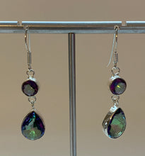 Load image into Gallery viewer, Mystic Topaz Earrings .925 Sterling Silver
