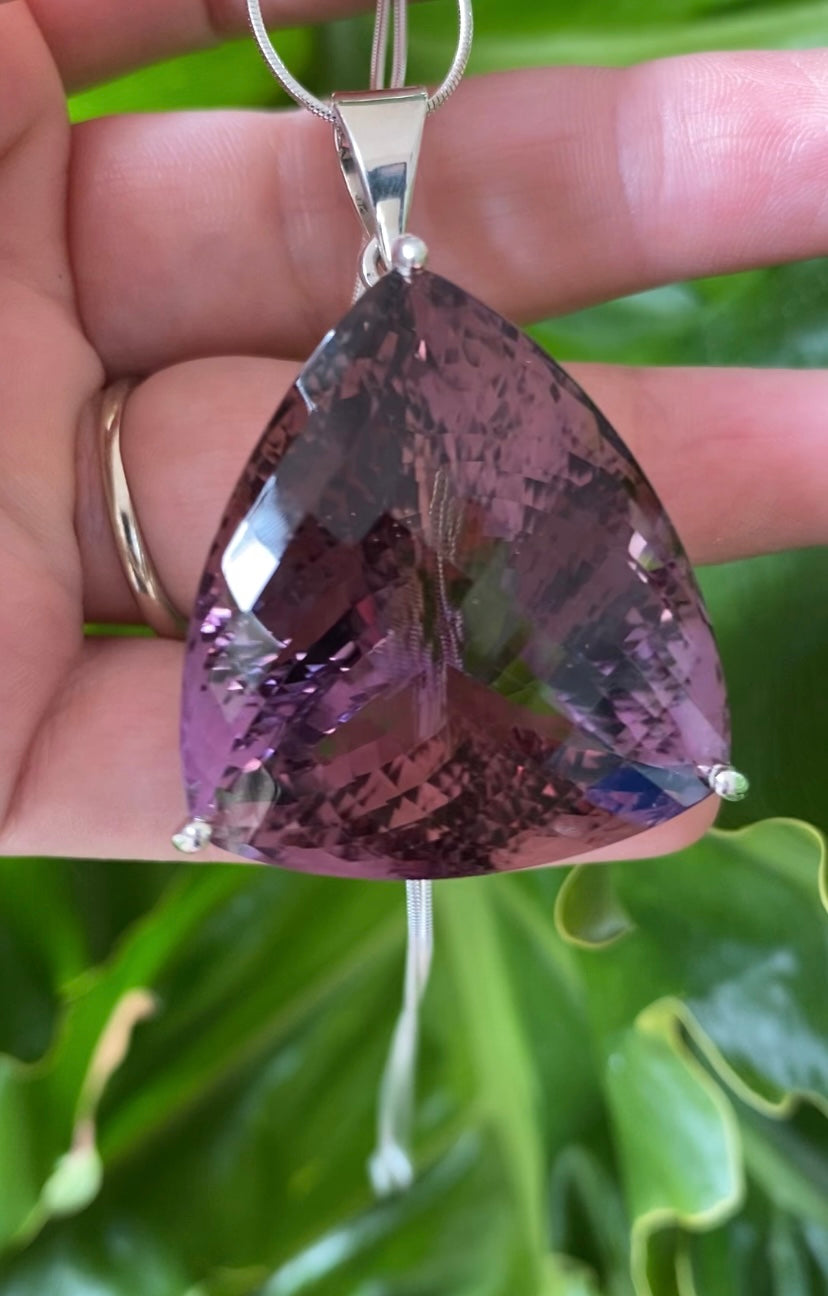 .925 Sterling Silver Ametrine Pendant