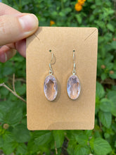 Load image into Gallery viewer, Sterling Silver Rose Quartz Earrings
