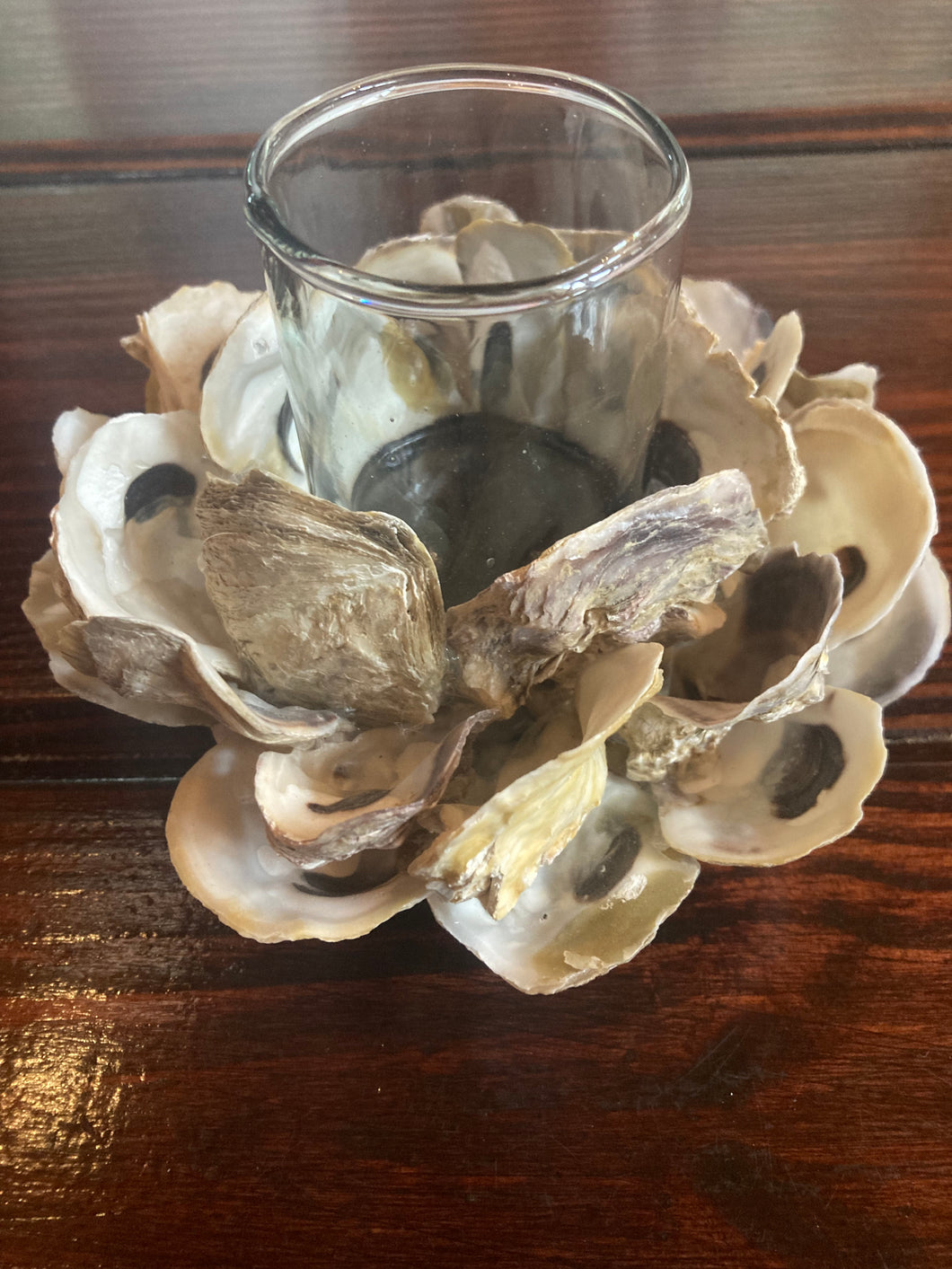 Oyster Shell Candle Holder