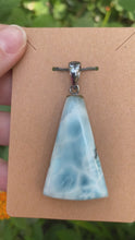 Load and play video in Gallery viewer, Sterling Silver Larimar Pendant
