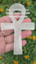 Load and play video in Gallery viewer, Egyptian Quartz Ankh With Hematoid Inclusion
