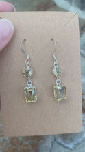 Load and play video in Gallery viewer, Citrine Earrings .925 Sterling Silver
