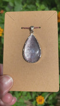 Load and play video in Gallery viewer, Sterling Silver Gem Lepidolite Pendant
