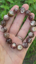 Load and play video in Gallery viewer, Gem Lepidolite Beaded Bracelet
