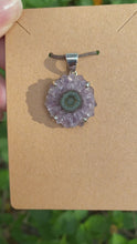 Load and play video in Gallery viewer, Sterling Silver Amethyst Stalactite Pendant
