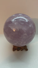 Load and play video in Gallery viewer, Lavender Rose Quartz Sphere
