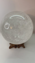 Load and play video in Gallery viewer, Clear Quartz Crystal Sphere
