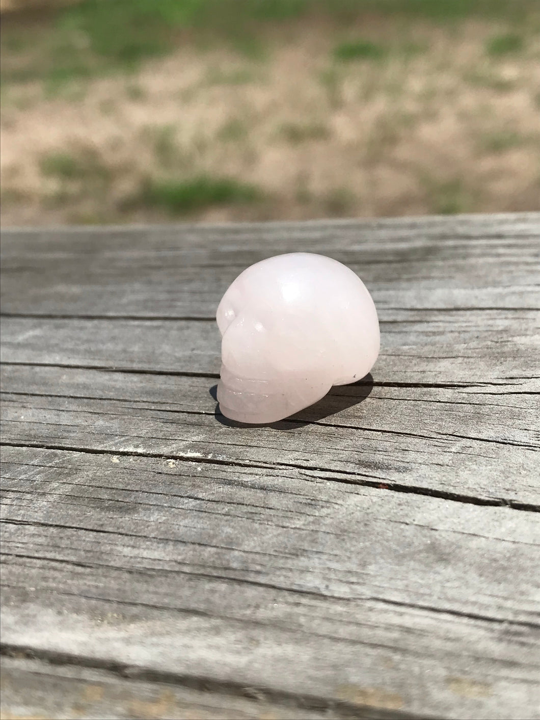 Rose Quartz Mini Skull