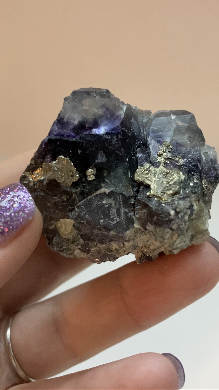 Fluorite With Pyrite