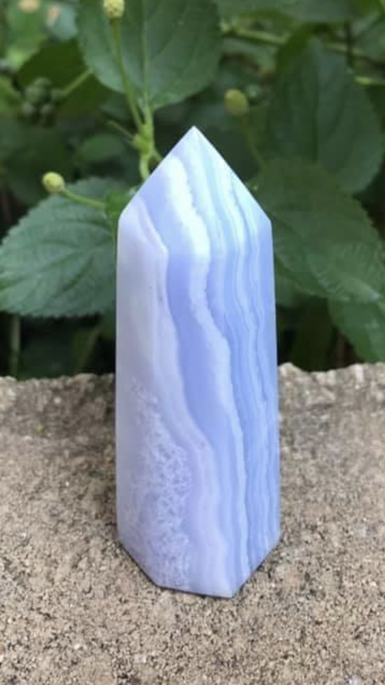 Blue Lace Agate Point