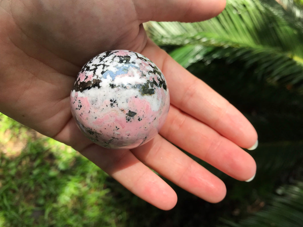 Rhodonite Sphere