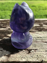 Load image into Gallery viewer, Purple Fluorite Hello Kitty
