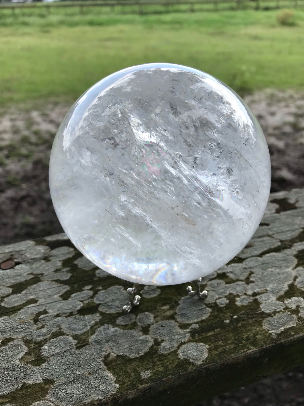 Clear Quartz Crystal Sphere