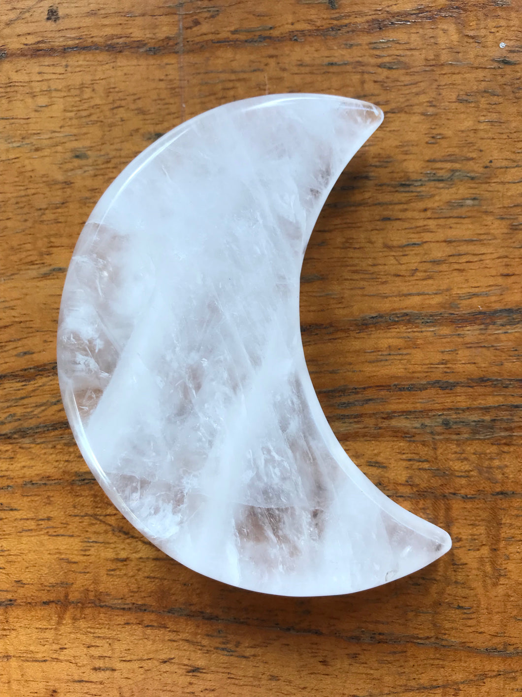 Clear Quartz Crescent Moon