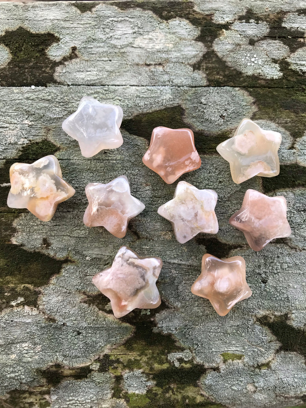 Flower Agate Mini Star