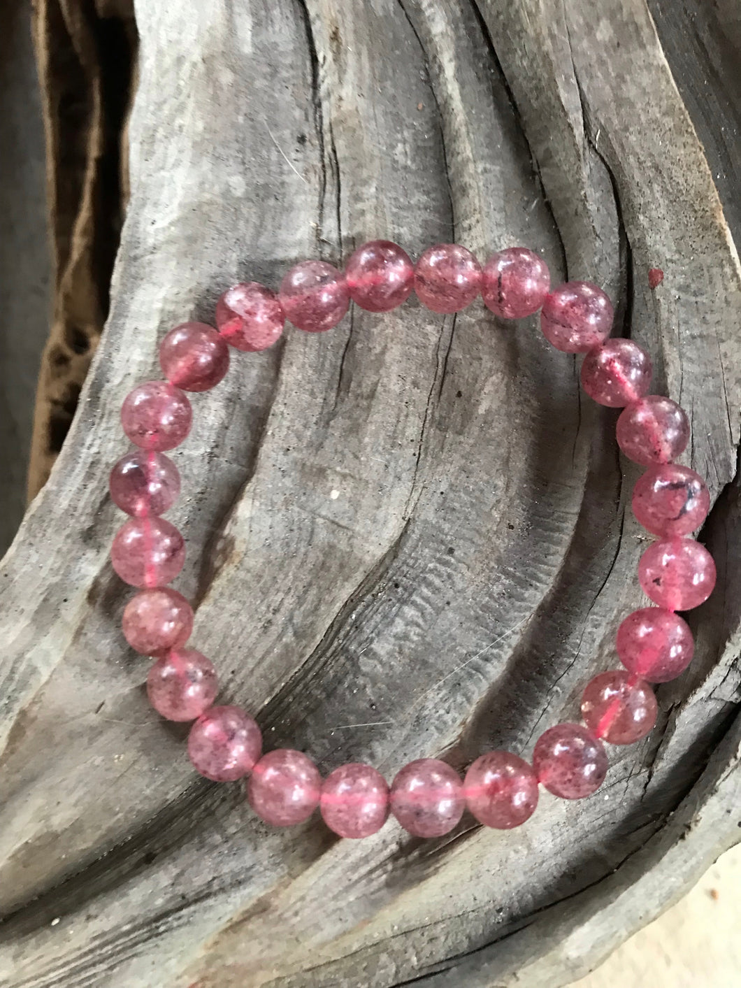 Strawberry Quartz Bracelet