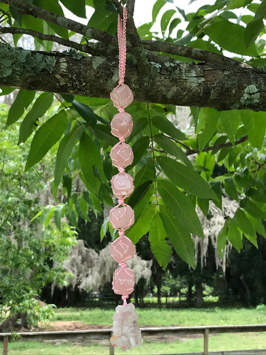 Rose Quartz Hanging